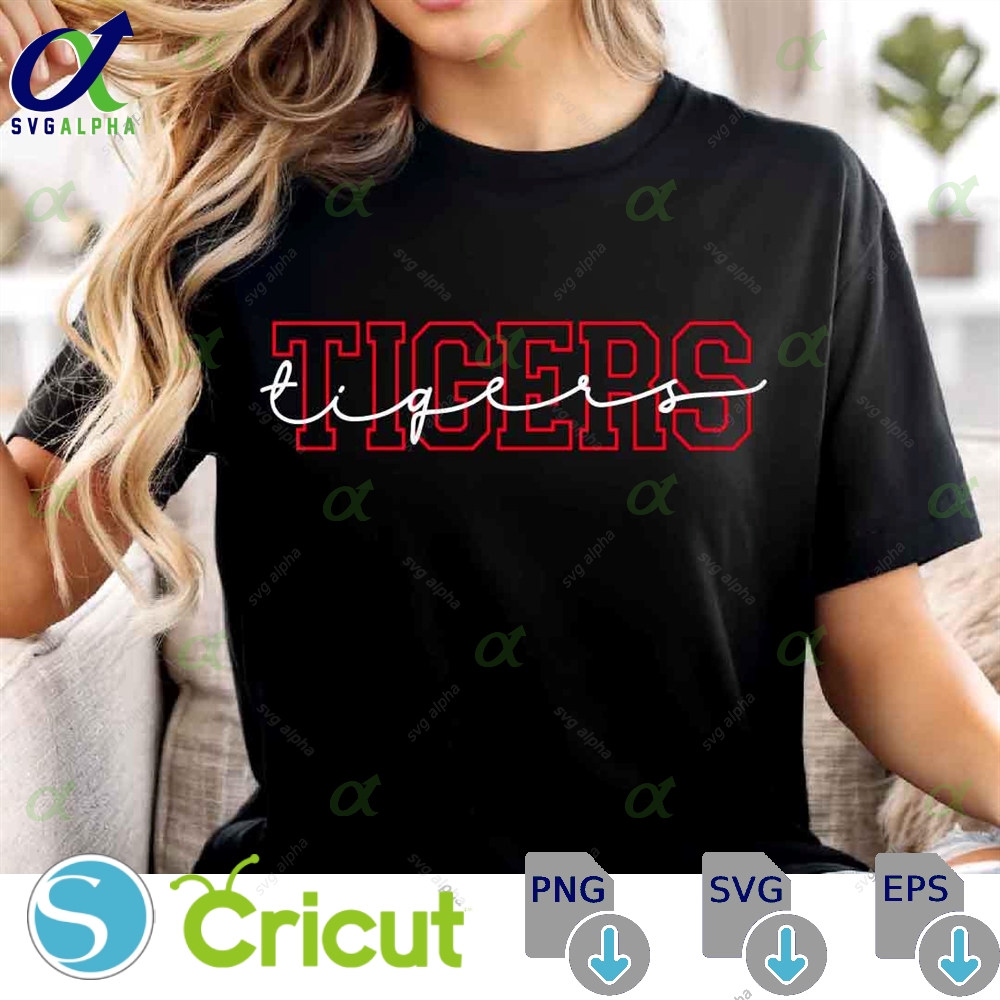 Tigers Svg Png Tigers Mascot Svg Tigers Cheer Svg Tigers Vibes Svg Tigers Team Spirit Png Tigers Sublimation Designs Sport Svg